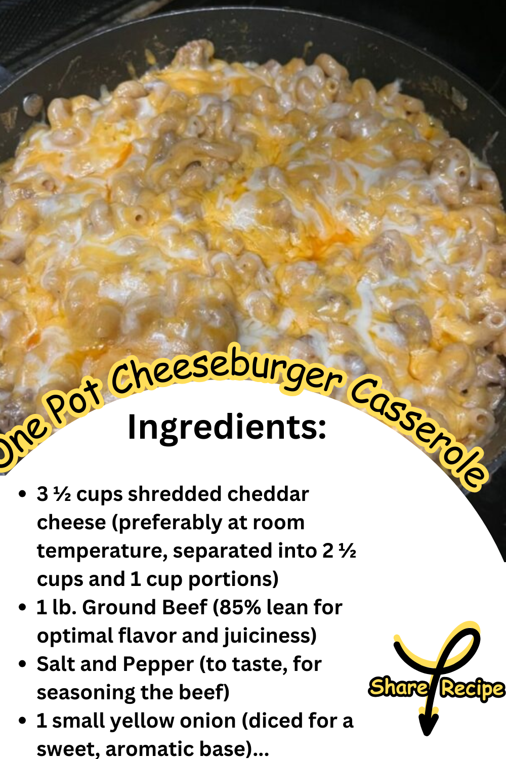 One Pot Cheeseburger Casserole – Tasty Recipes